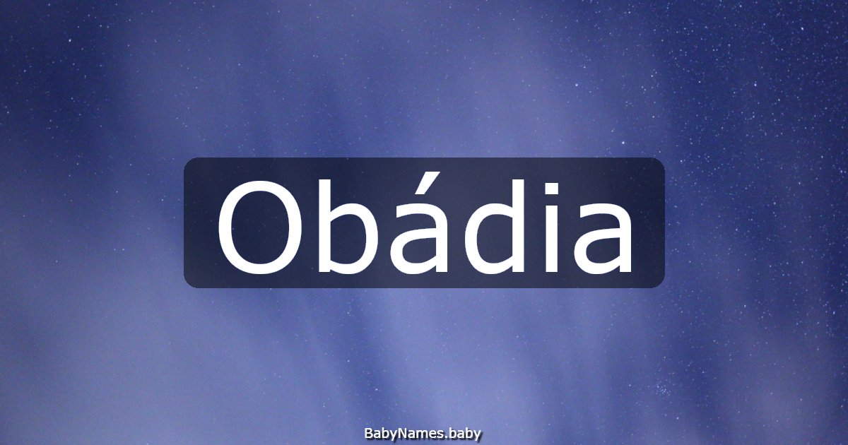 Obádia
