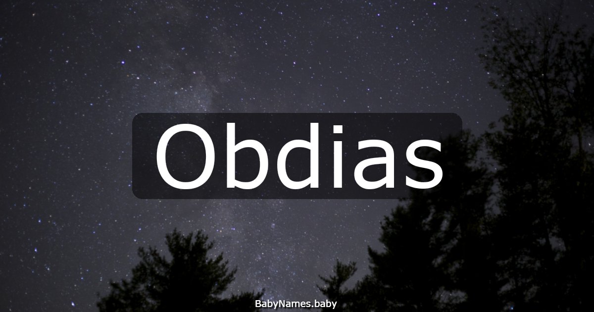 Obdias