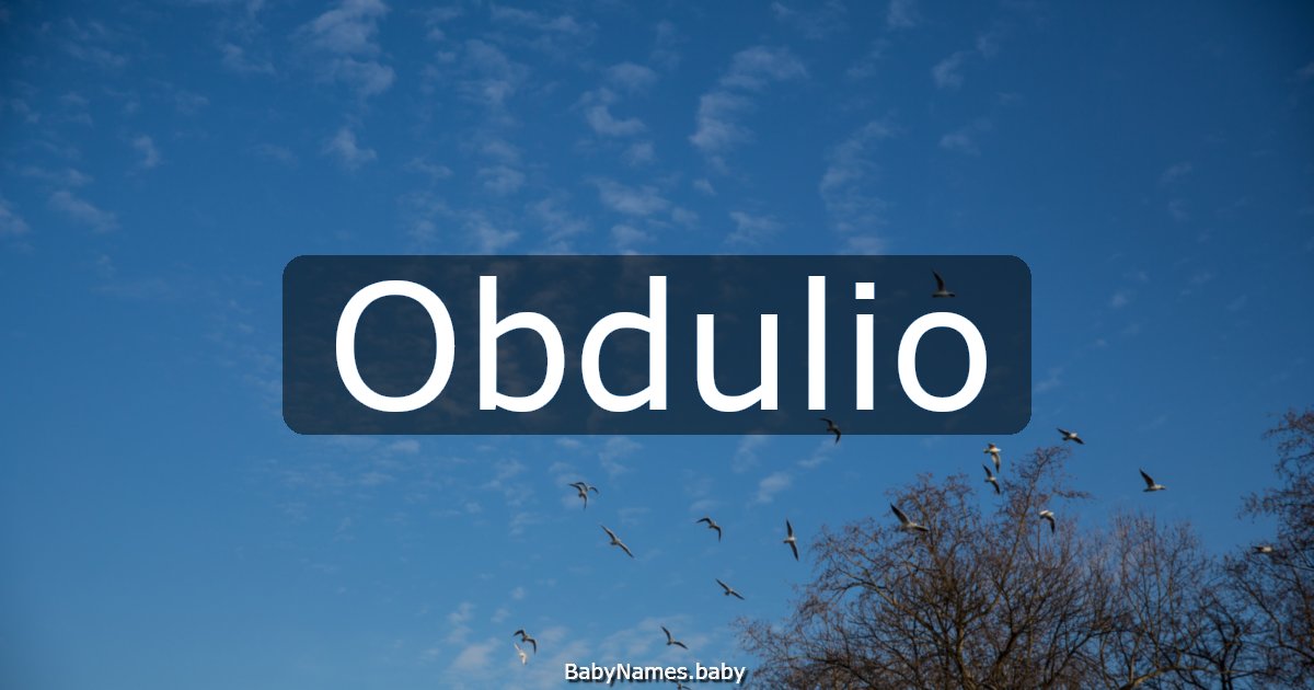 Obdulio