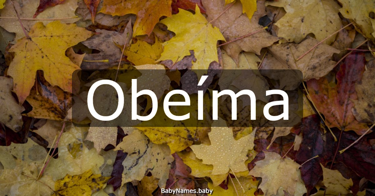 Obeíma