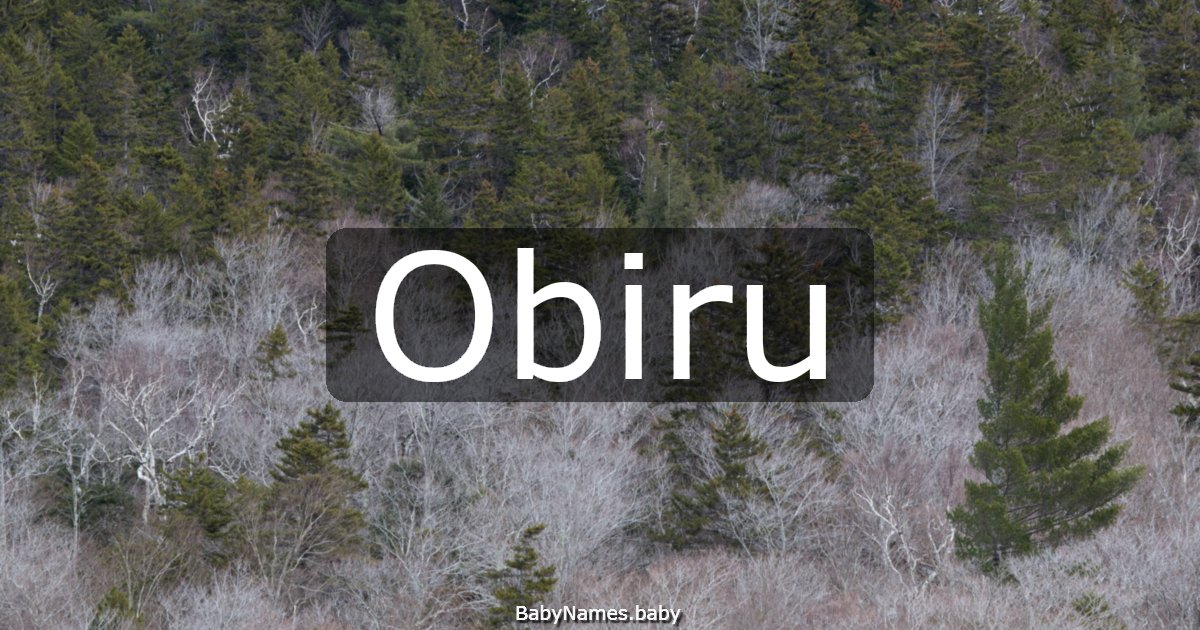 Obiru