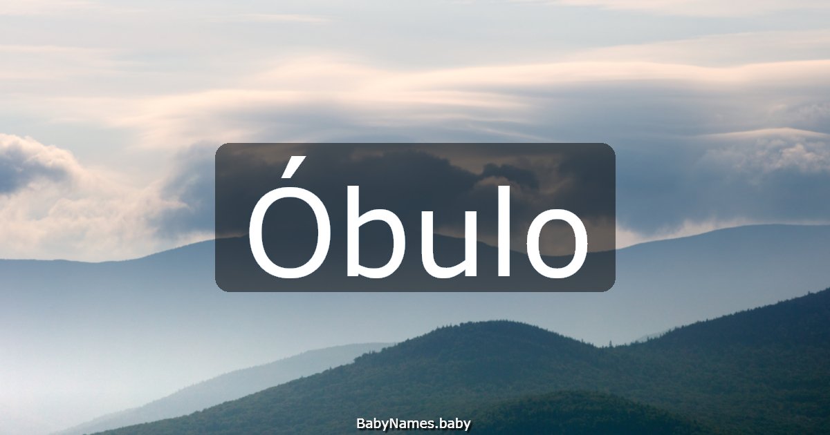 Óbulo