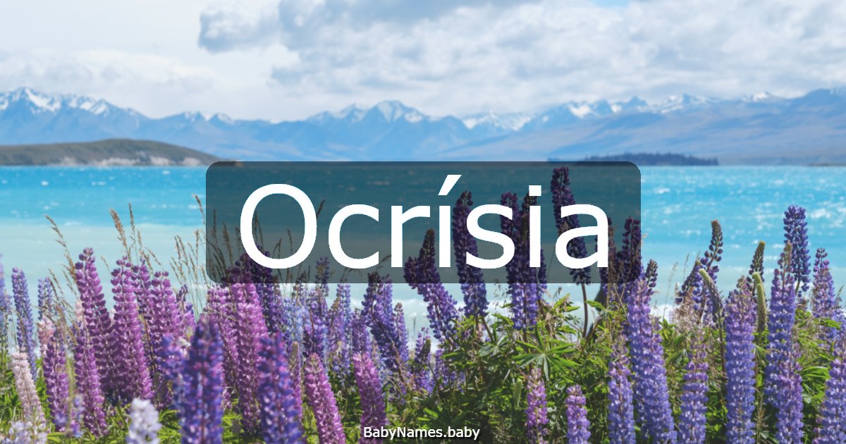 Ocrísia