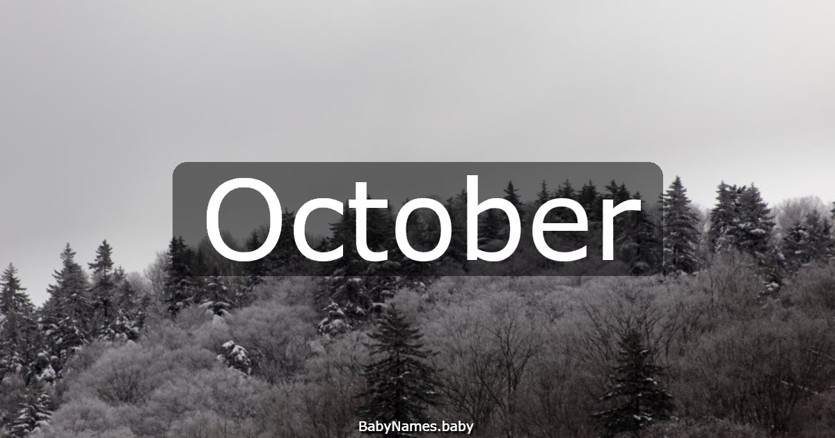 October
