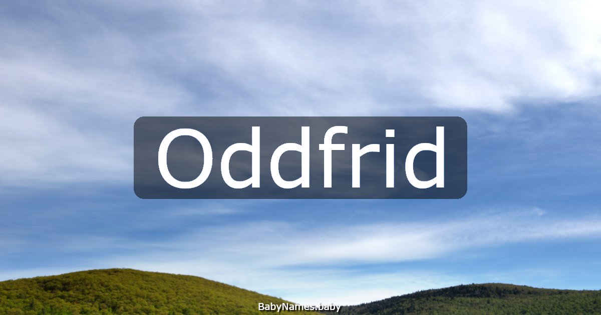 Oddfrid