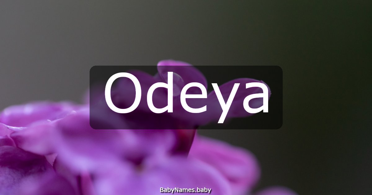Odeya