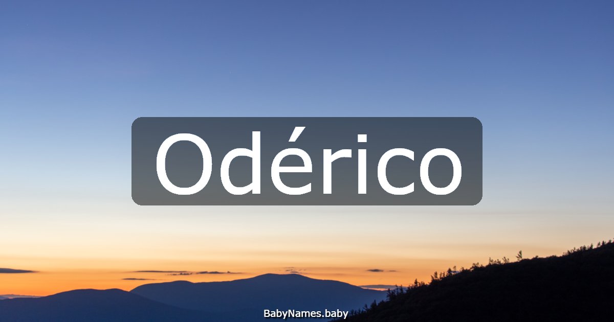 Odérico