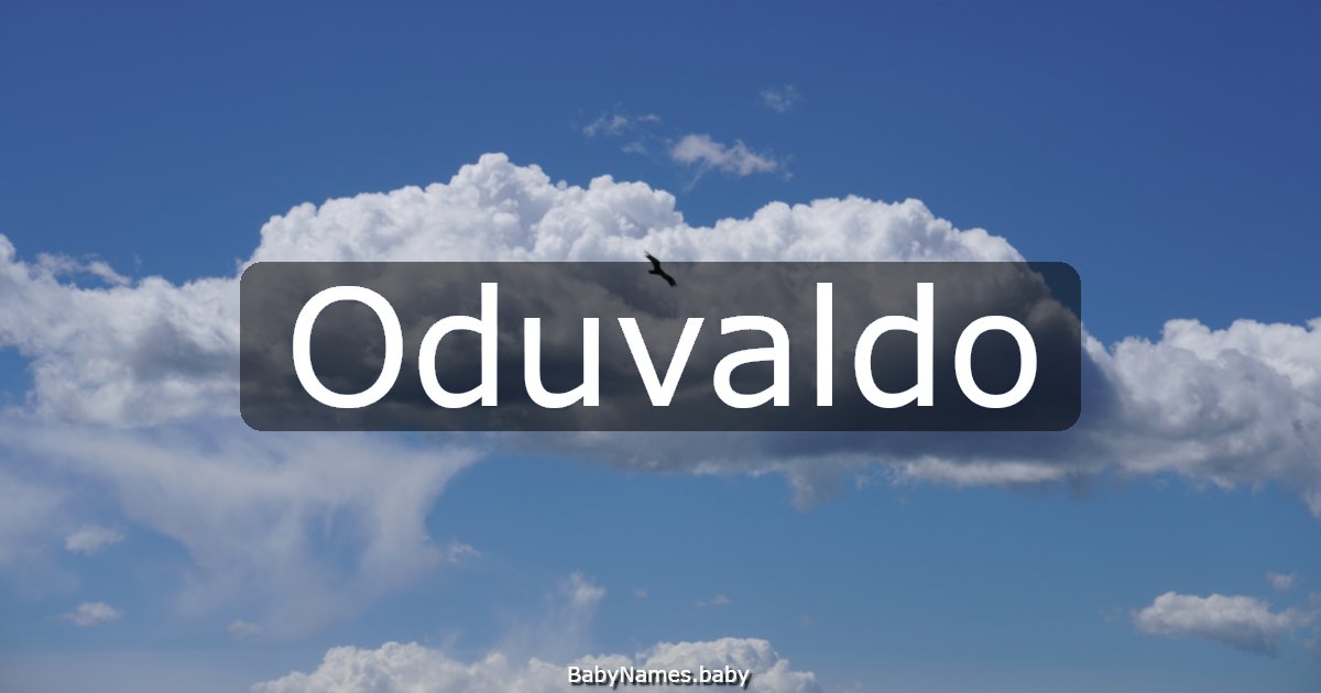Oduvaldo