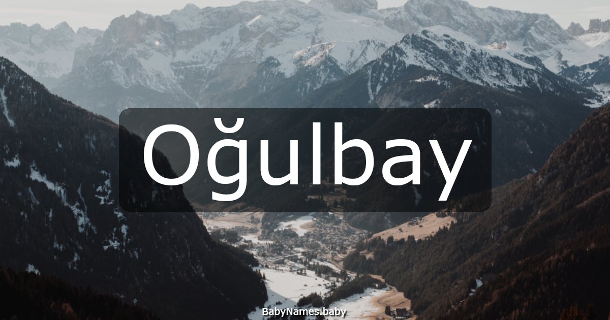 Oğulbay