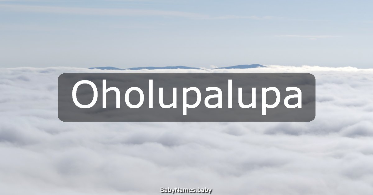 Oholupalupa
