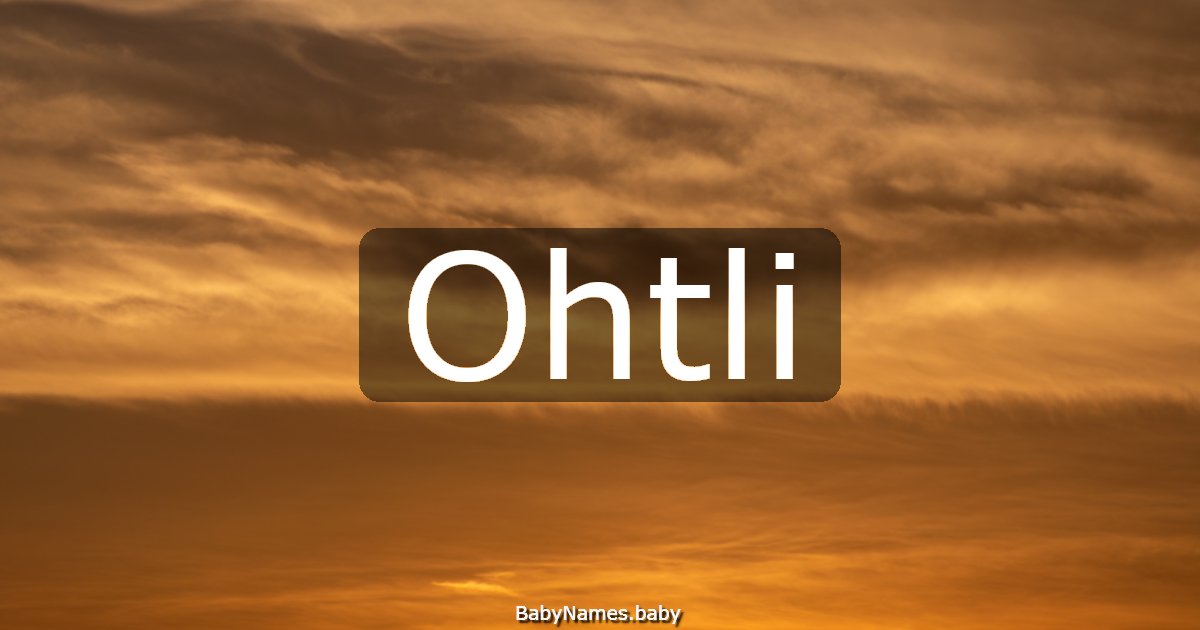 Ohtli