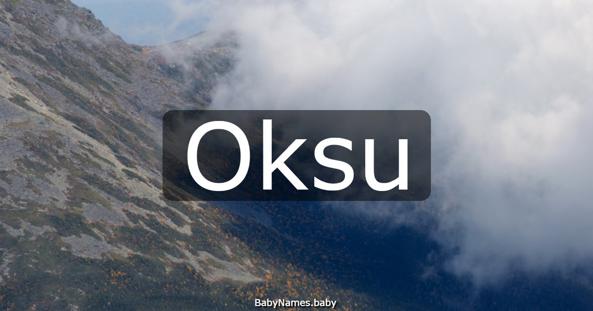 Oksu