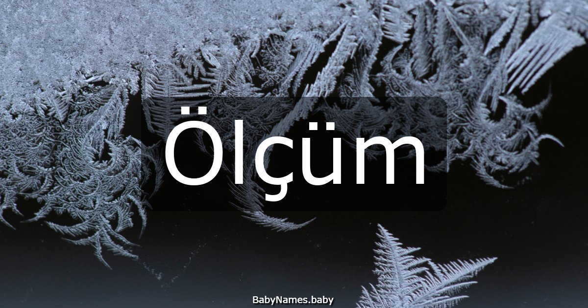 Ölçüm