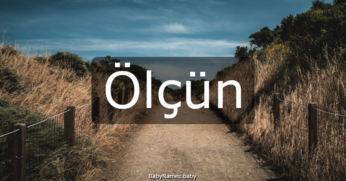 Ölçün