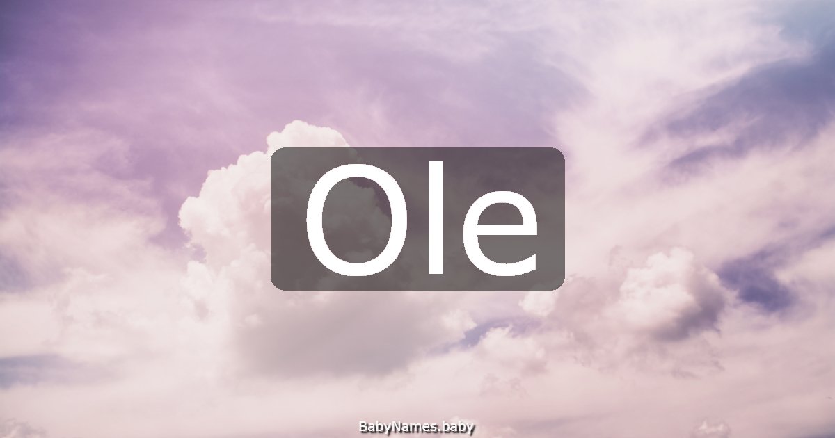 Ole