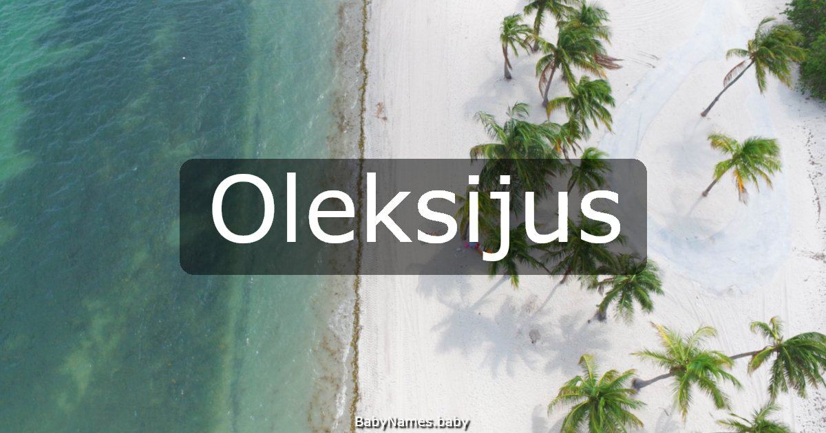 Oleksijus