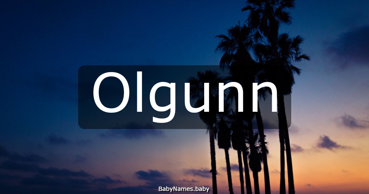 Olgunn