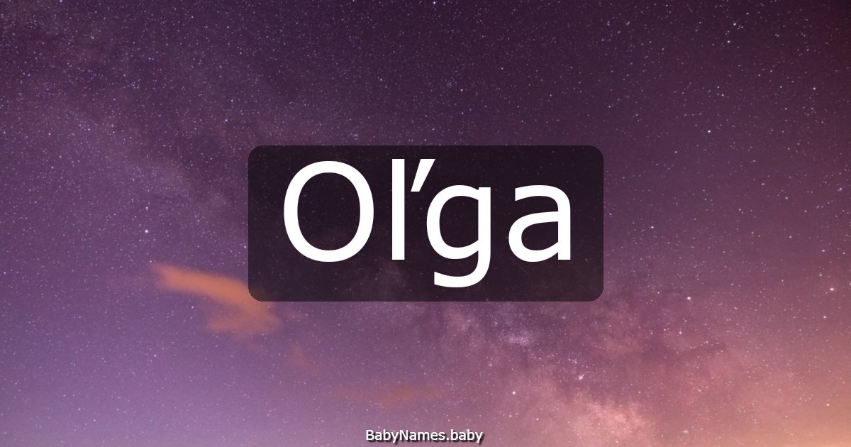 Oľga