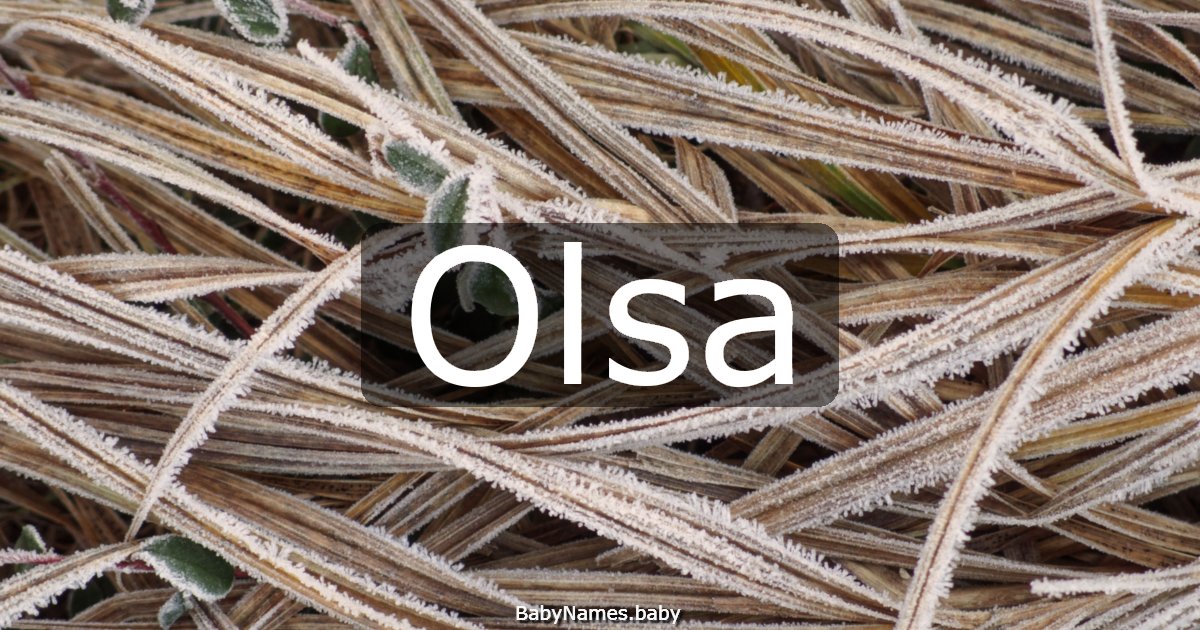 Olsa