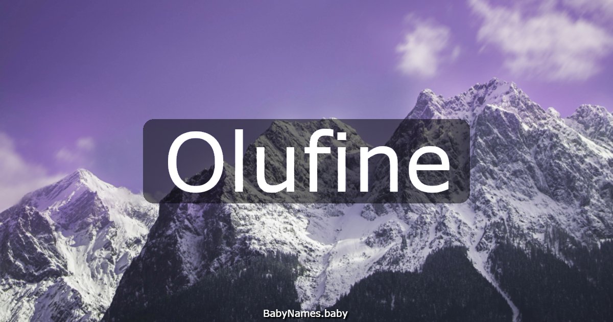 Olufine