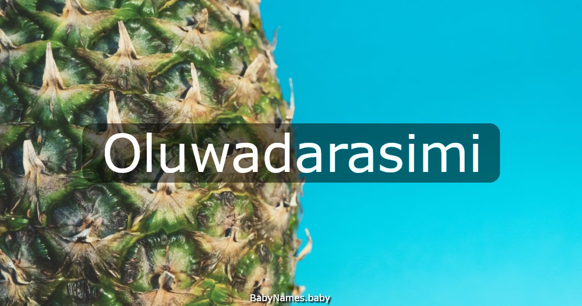 Oluwadarasimi