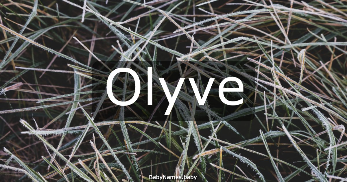 Olyve