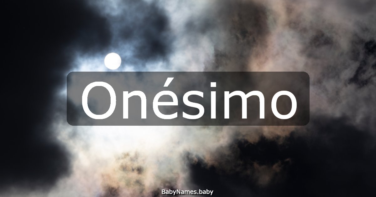 Onésimo