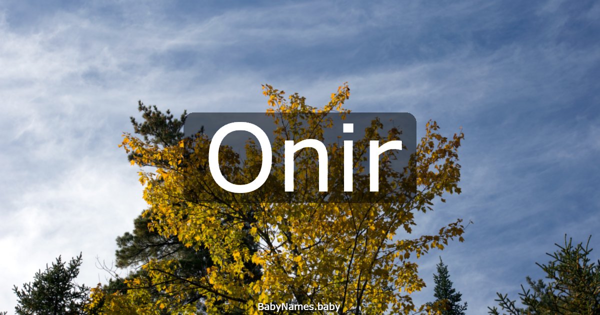 Onir