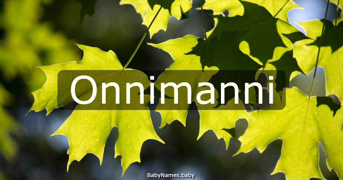 Onnimanni