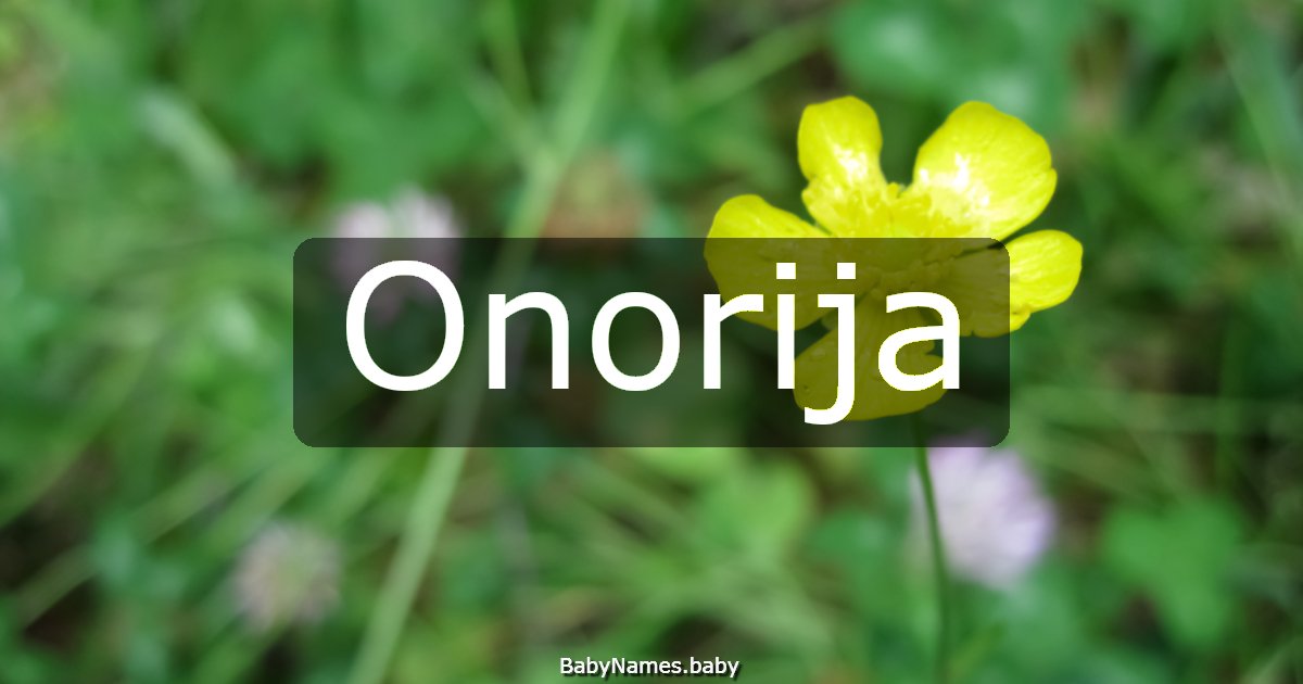 Onorija