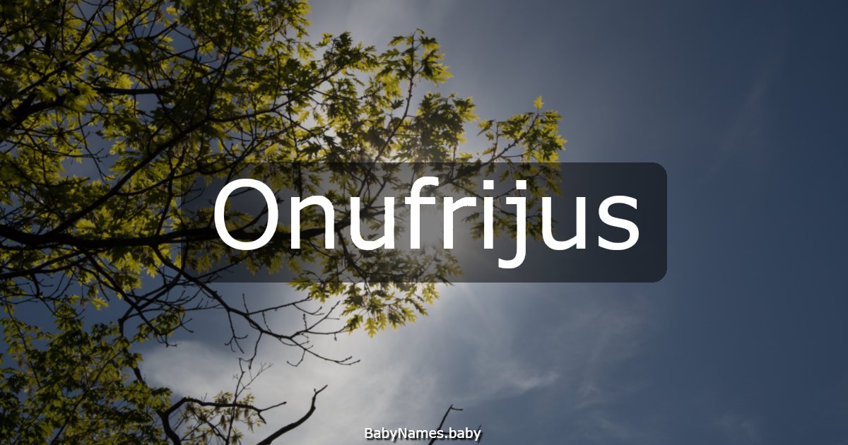Onufrijus