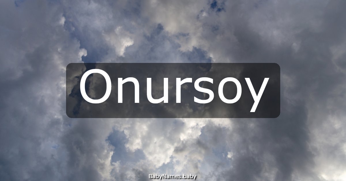 Onursoy