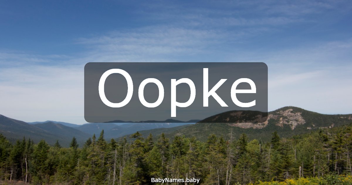 Oopke
