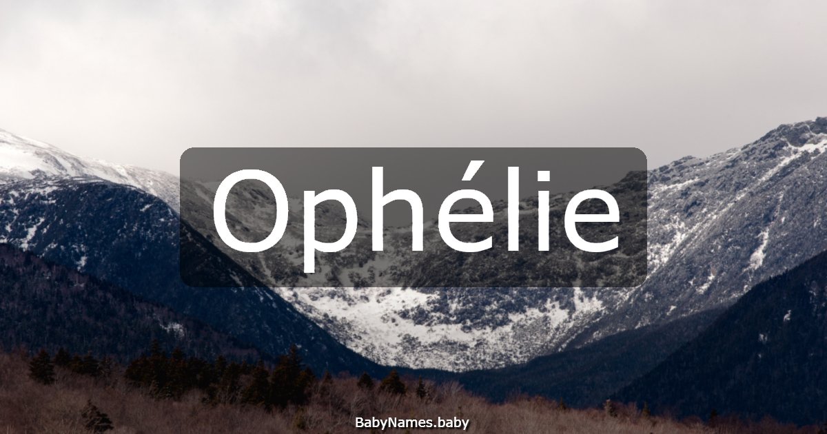 Ophélie