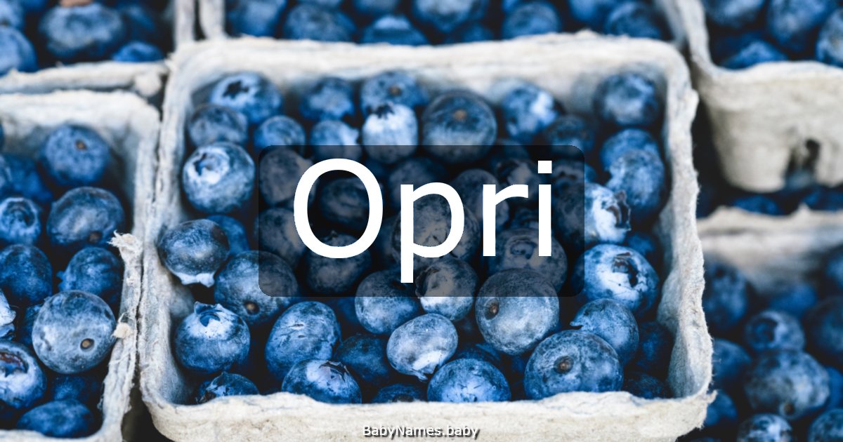 Opri