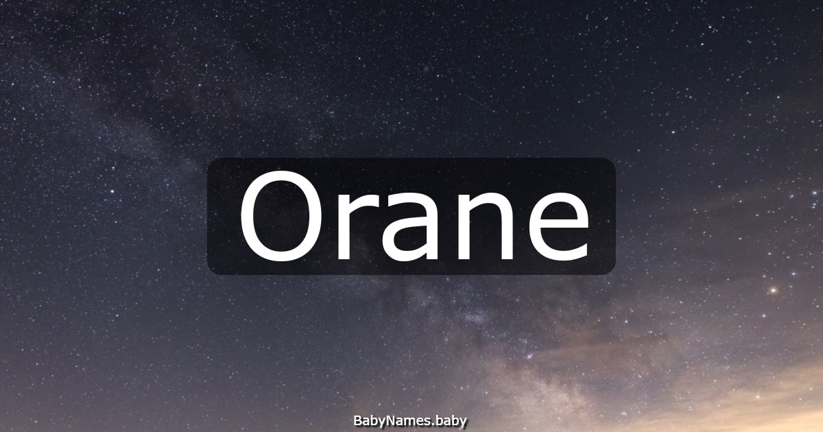 Orane