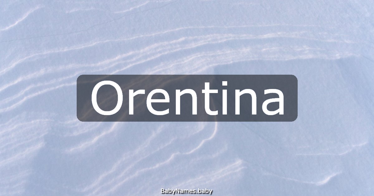 Orentina