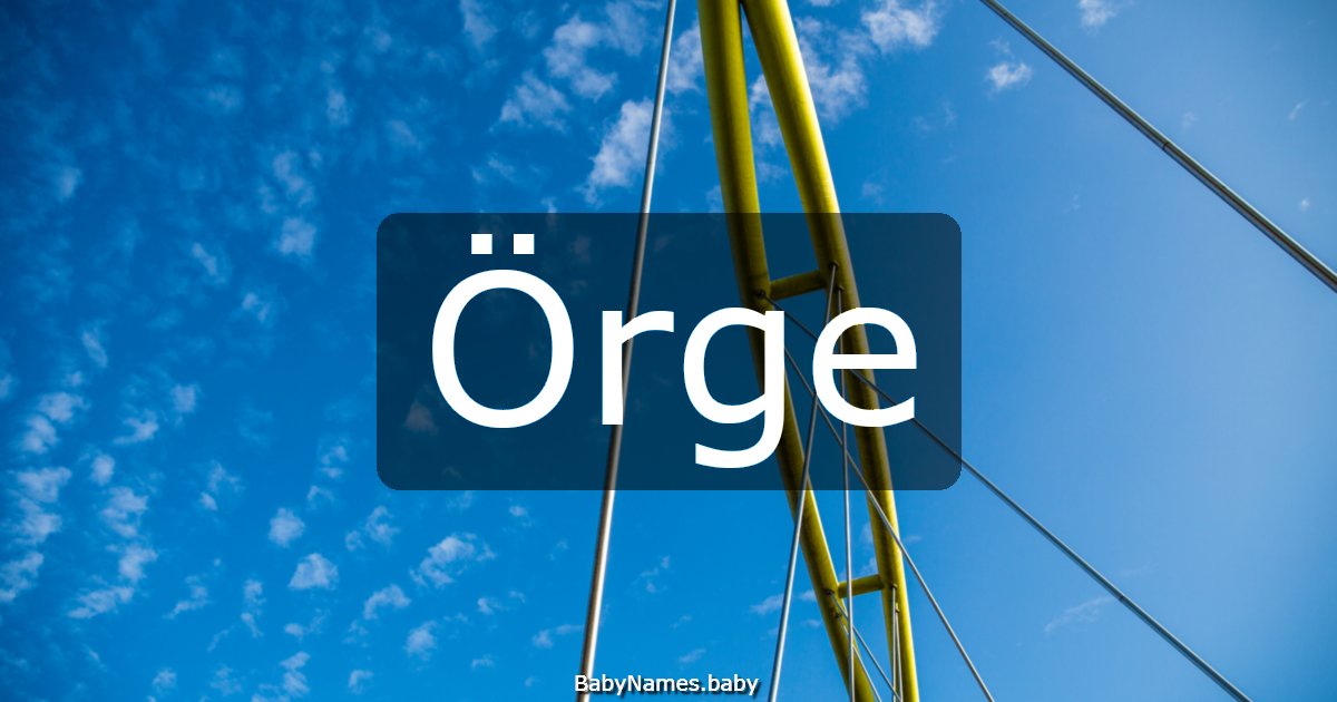 Örge