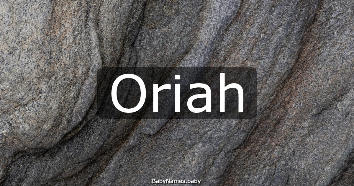 Oriah