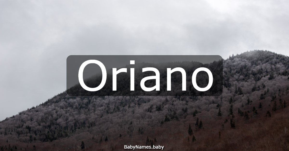 Oriano