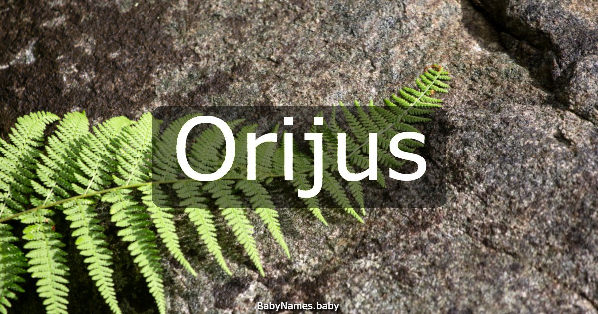 Orijus
