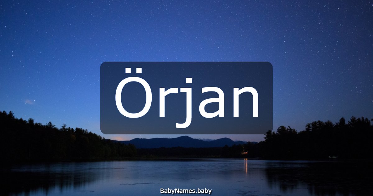 Örjan