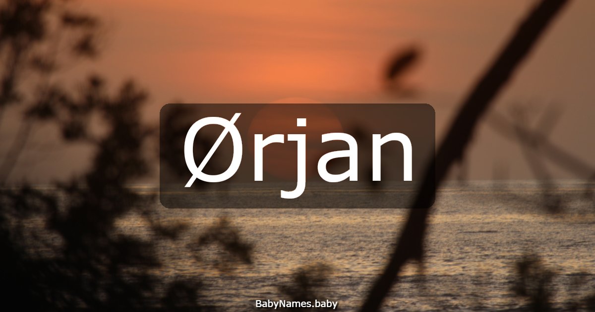 Ørjan