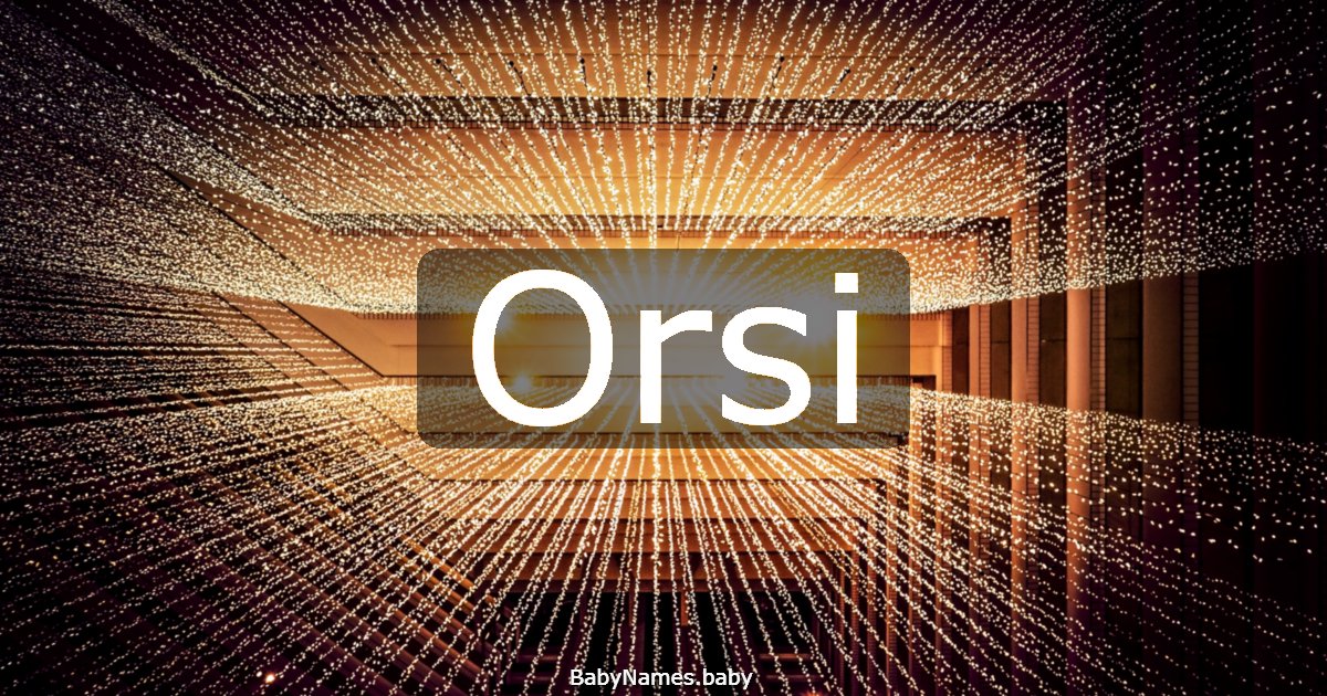 Orsi