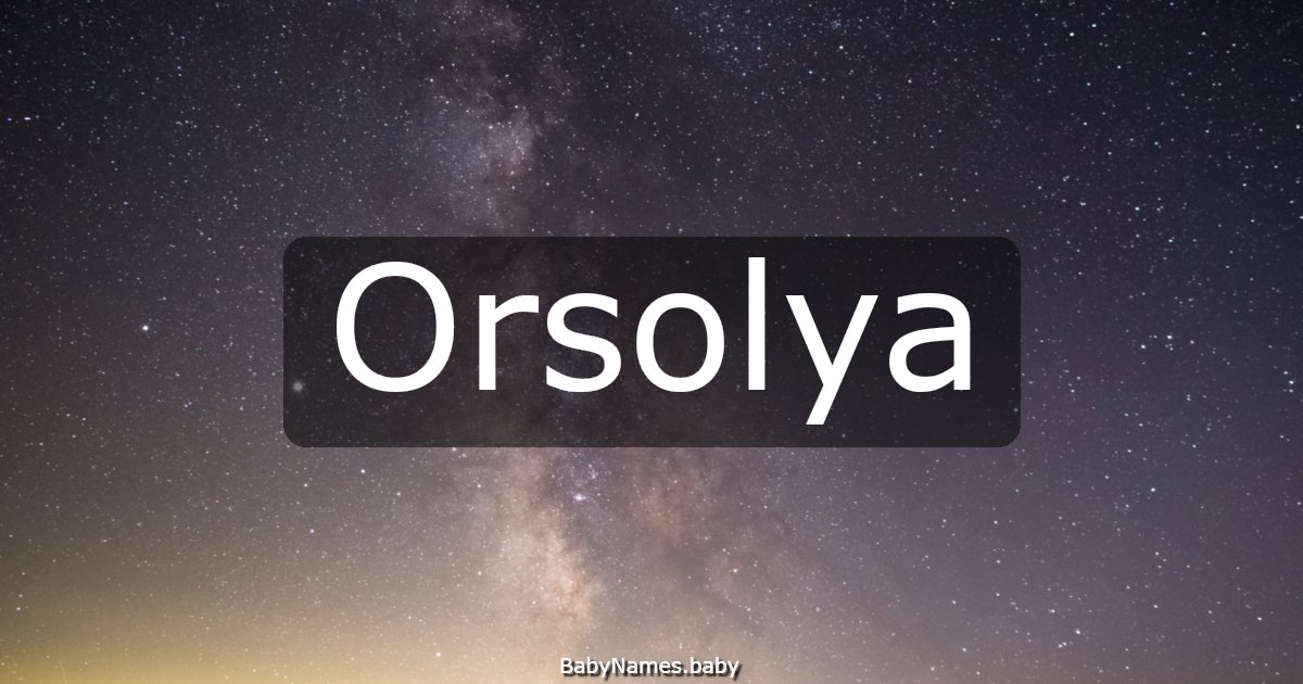 Orsolya