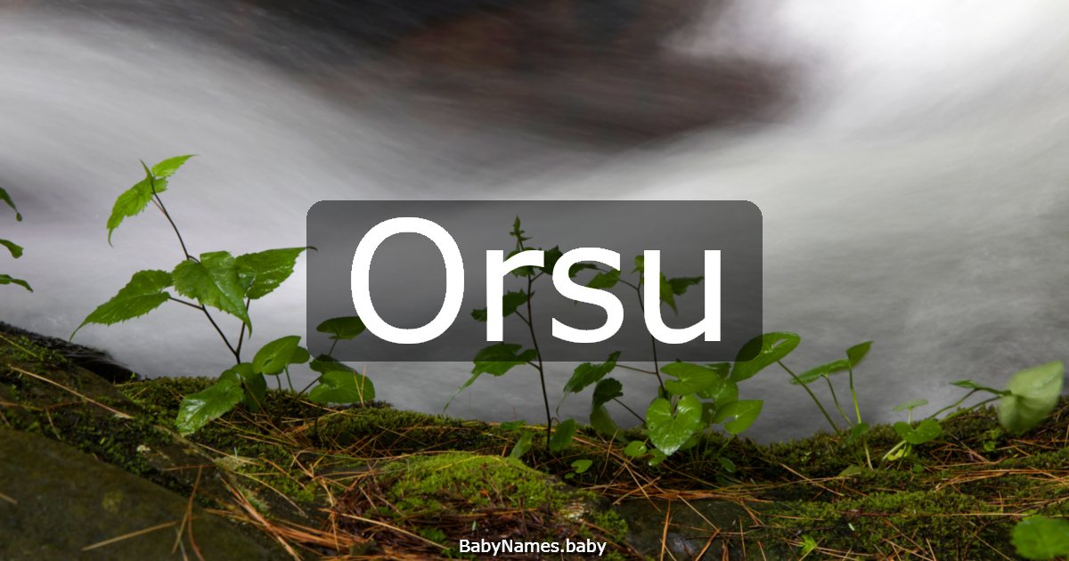 Orsu