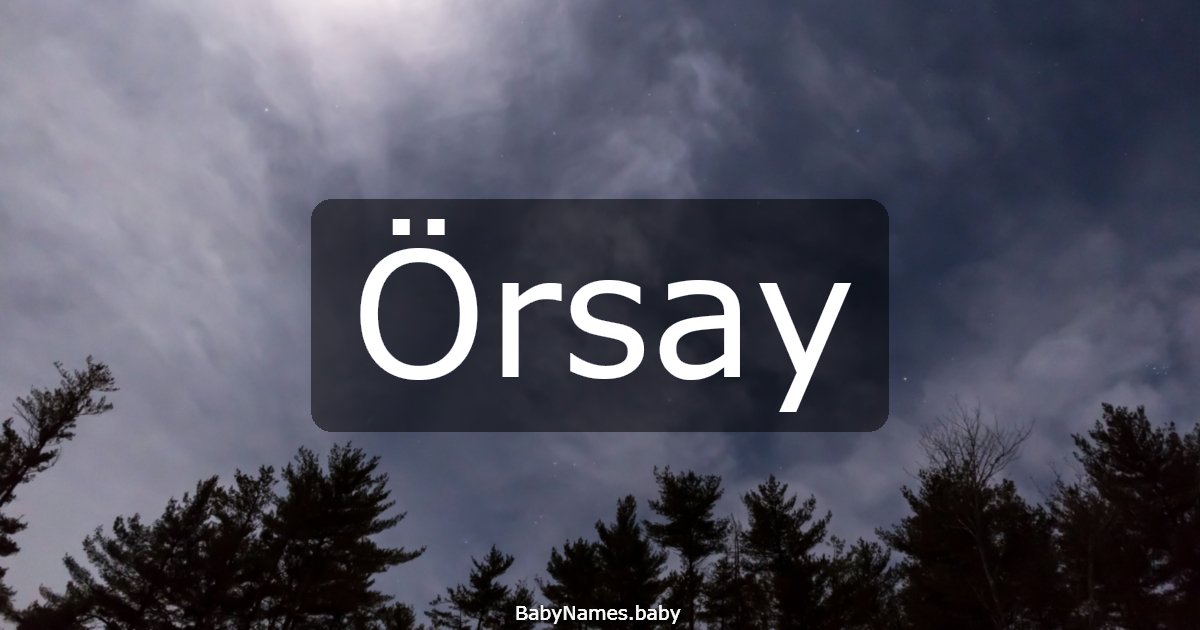 Örsay