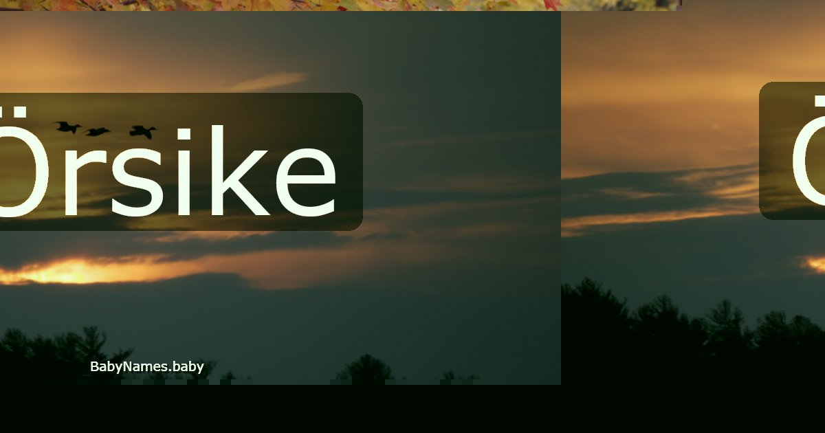 Örsike