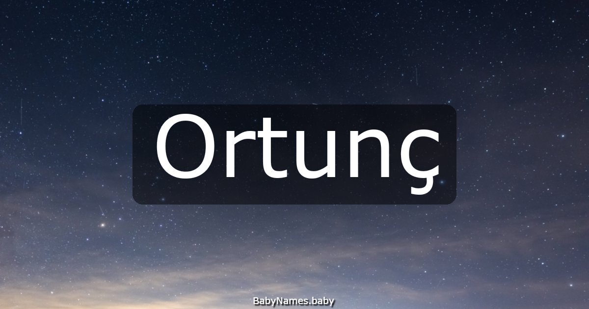 Ortunç