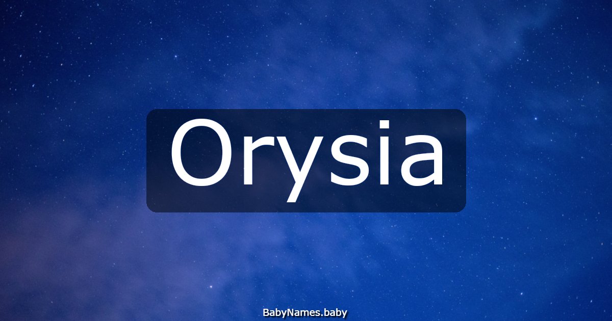 Orysia
